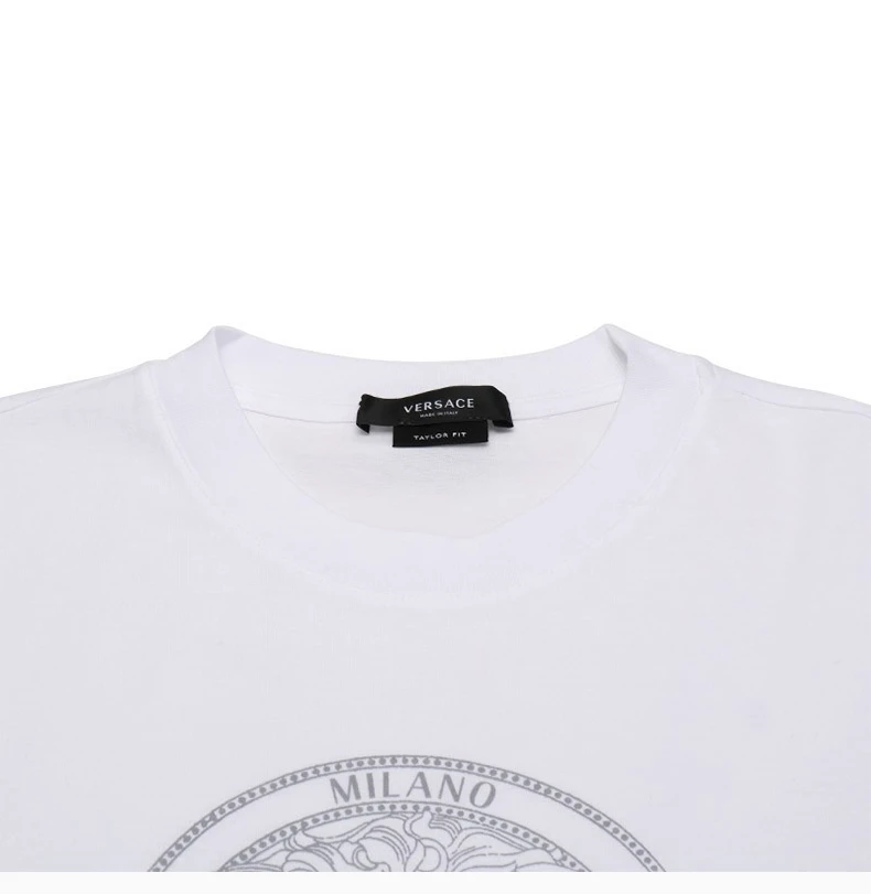 商品[国内直发] Versace|VERSACE 男士白色印花图案T恤 A87381-A228806-A1001,价格¥1948,第6张图片详细描述