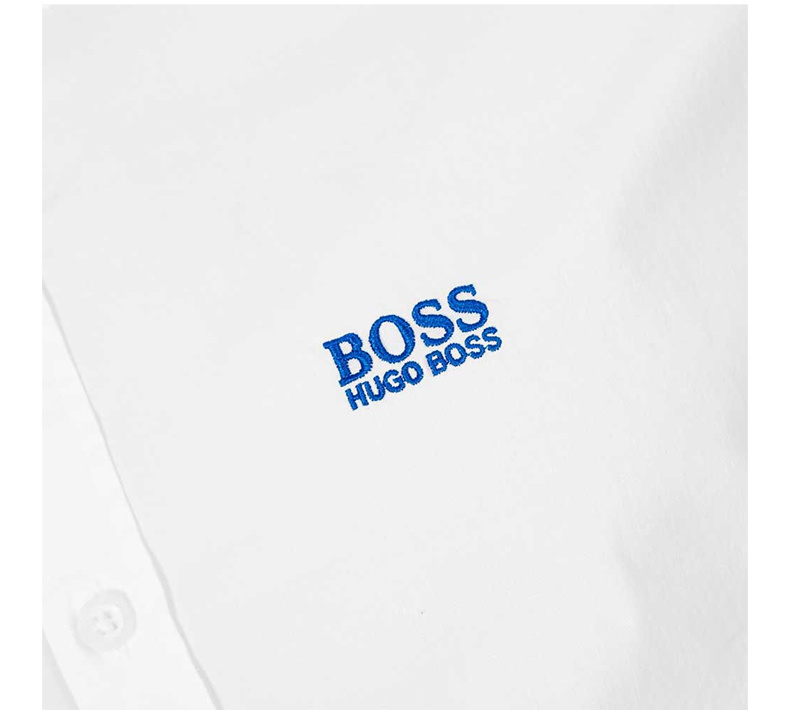 商品Hugo Boss|HUGO BOSS 男士白色棉质长袖衬衫 BIADO-R-50420129-100,价格¥810,第9张图片详细描述