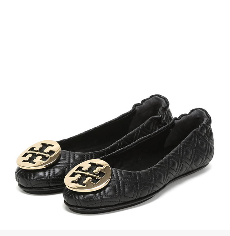 商品Tory Burch|TORY BURCH 黑色女士平底船鞋 50736-002,价格¥1632,第7张图片详细描述