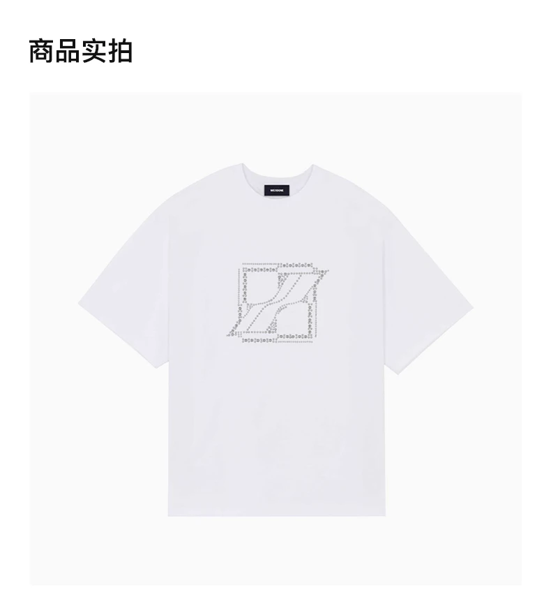 商品We11done|WE11DONE 白色男士T恤 WD-TT3-21-501-U-WH,价格¥1302,第4张图片详细描述