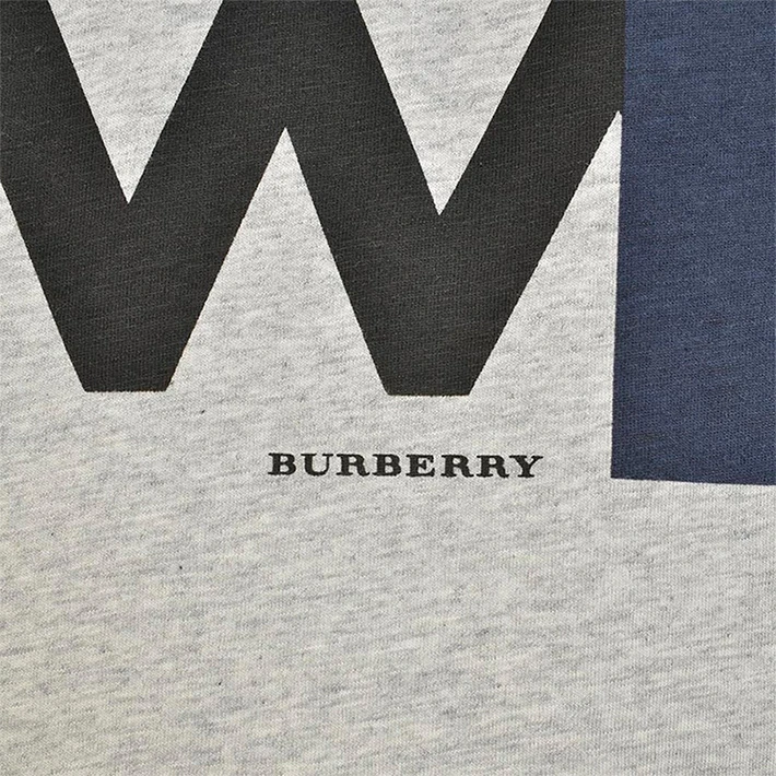 商品[国内直发] Burberry|BURBERRY 灰色男士T恤 3946249,价格¥1442,第16张图片详细描述