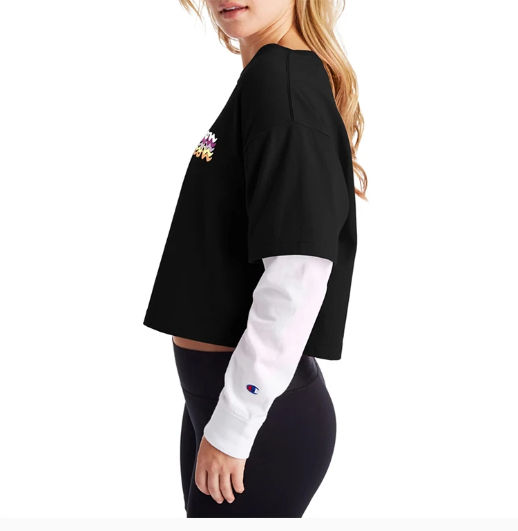 商品CHAMPION|Champion 女士黑色卫衣 W5749G-550781-001,价格¥191,第4张图片详细描述