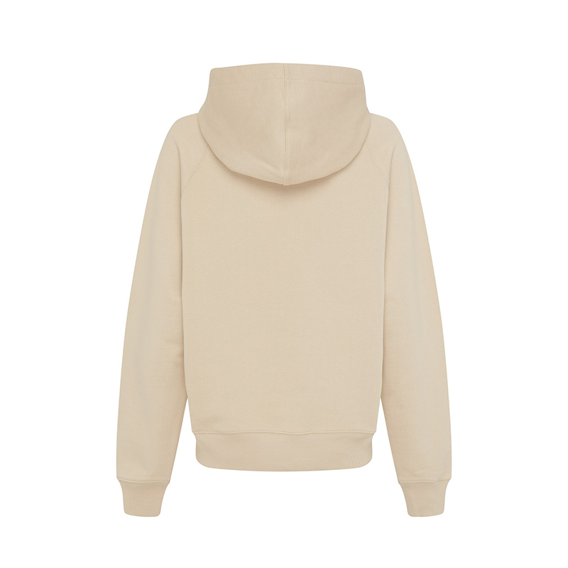 商品AMI|AMI PARIS 女士米色羊毛带红心小徽标宽松连帽卫衣,价格¥2636,第4张图片详细描述