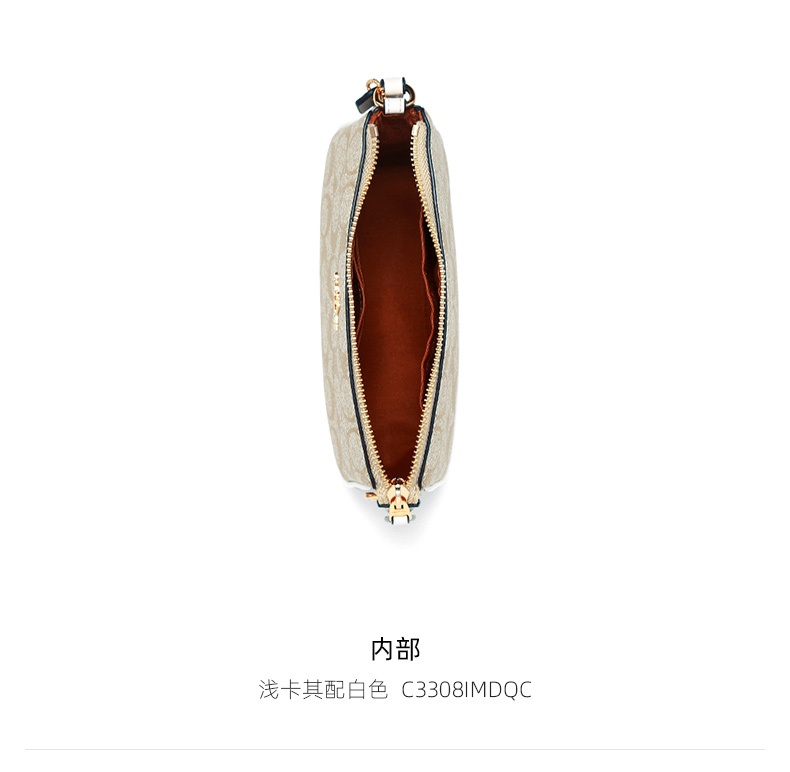 商品Coach|COACH 奥莱款小号女士PVC配皮手拿包 C3308IMDQC 送礼好物,价格¥1133,第5张图片详细描述