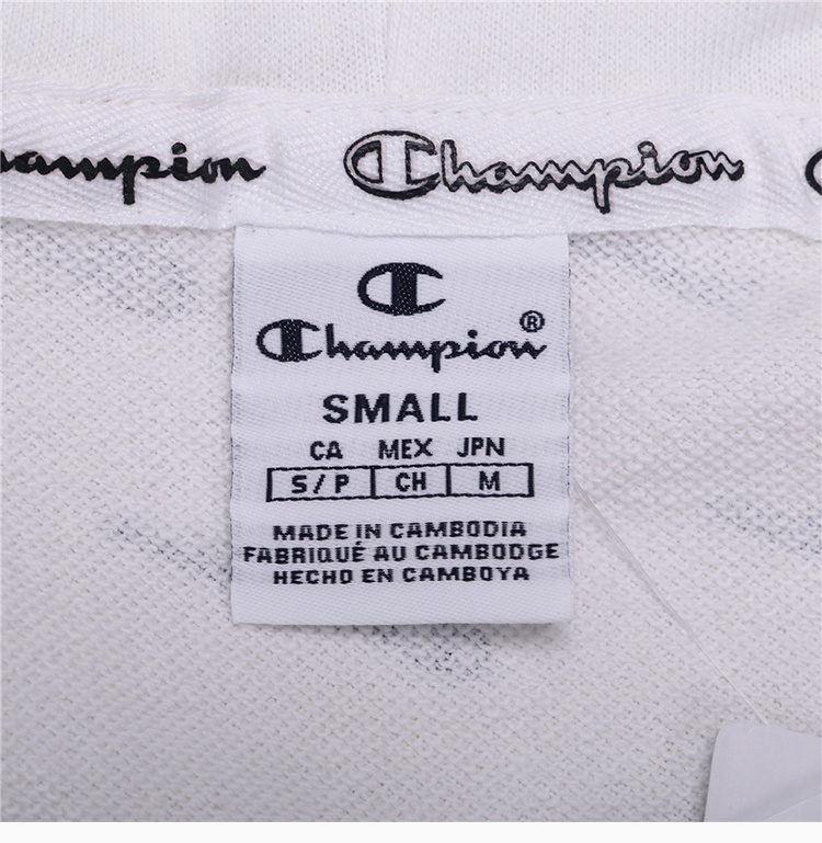 商品CHAMPION|Champion 白色棉、涤纶女士卫衣 111412-WL001,价格¥232,第13张图片详细描述