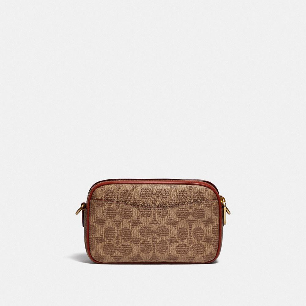 商品[国内直发] Coach|蔻驰女包奢侈品包包WILLOW白色拼色皮质相机包小方包双拉链单肩斜挎包节日生日礼物送女友C0695 B4CAH,价格¥812,第7张图片详细描述