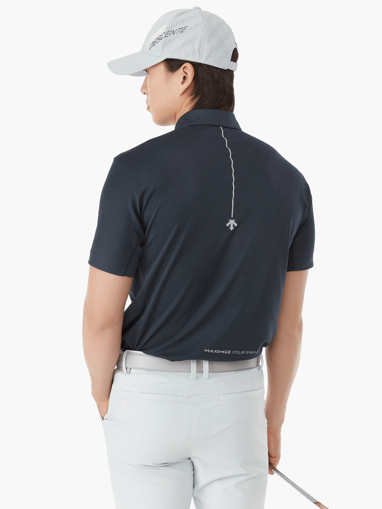 商品DESCENTE|【Brilliant|包邮包税】高尔夫男款F360简约LOGO速干短袖衫 DP22MFTS44-DNVG,价格¥1173,第4张图片详细描述