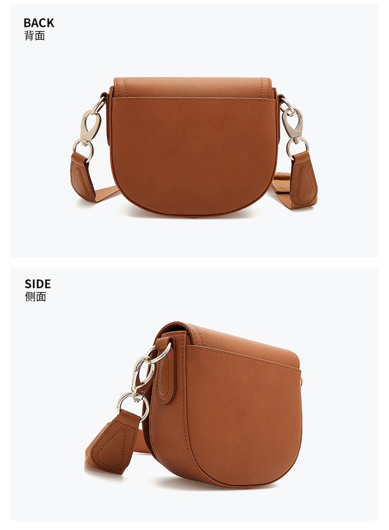 商品[国内直发] Longchamp|珑骧女包LONGCHAMP新款女士CAVALCADE系列牛皮单肩斜挎包邮差包马鞍包L1395 HNA 016,价格¥2480,第4张图片详细描述