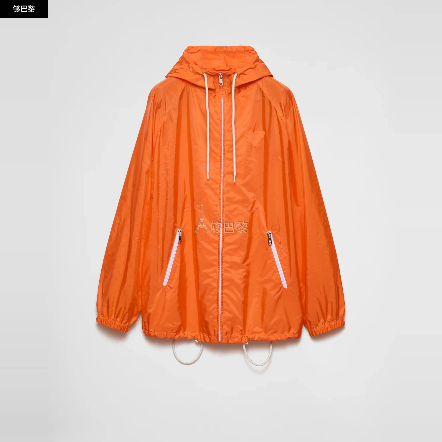 商品Prada|【预售】 普拉达 25春夏 女士 夹克 Veste de pluie en Re-Nylon léger 292276_1WQ9_F0049_S_OOO,价格¥13294,第2张图片详细描述