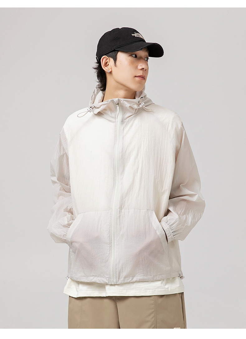 商品[国内直发] GLENVINTEN|UPF50+户外帽檐防晒衣男女夏新款宽松薄款透气防紫外线防晒服外套,价格¥223,第21张图片详细描述