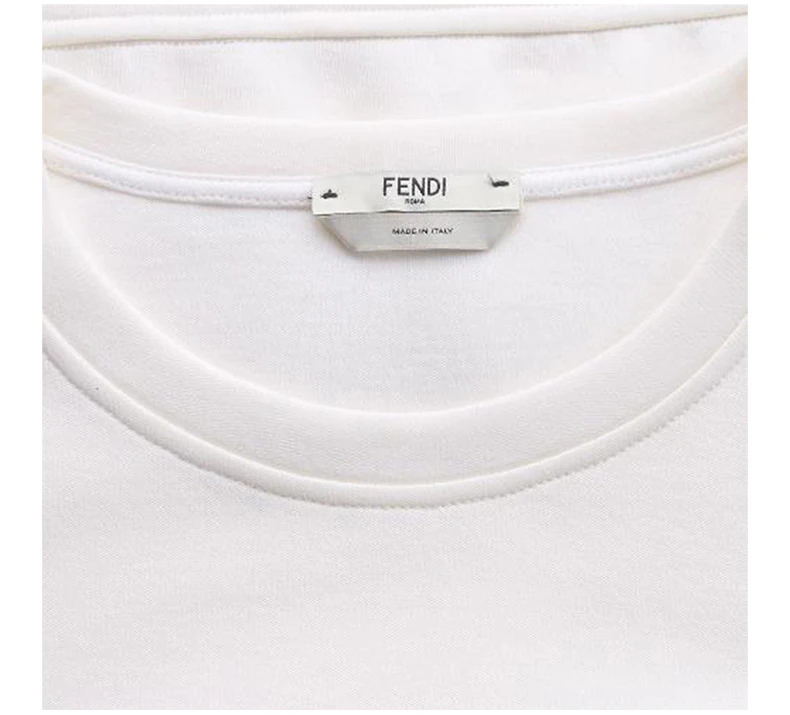 商品Fendi|FENDI 女士白色棉质圆领卫衣 FAF015-6LB-F0CA4,价格¥2505,第7张图片详细描述