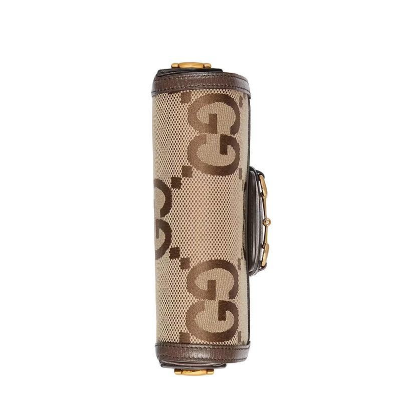 商品Gucci|GUCCI/古驰 22春夏新款Ophidia系列 女士迷你驼色乌木色超级老花帆布红绿织带马衔金扣单肩包658574UKMDG2570,价格¥20847,第7张图片详细描述