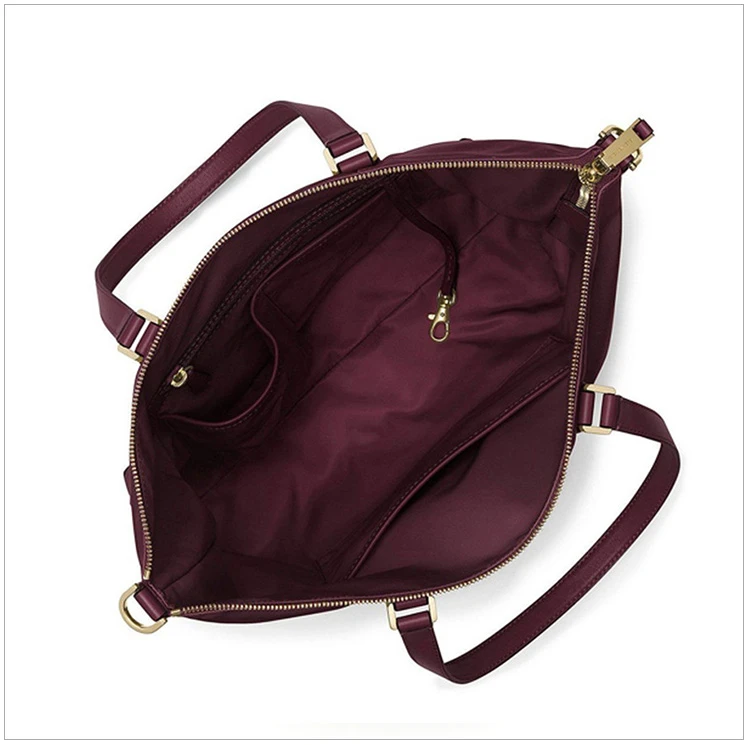 商品[国内直发] Michael Kors|Michael Kors 迈克高仕 酒红色尼龙女士手提包 30F6GA3T3C-PLUM,价格¥1024,第5张图片详细描述