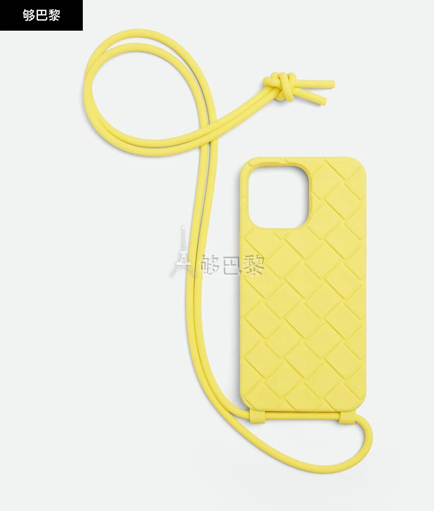 商品Bottega Veneta|【预售】 BV葆蝶家 24秋冬 男士 手机壳 Étui Pour Iphone 14 Pro Max En Caoutchouc Tech À Bandoulière 733834V0EY07400,价格¥2344,第3张图片详细描述