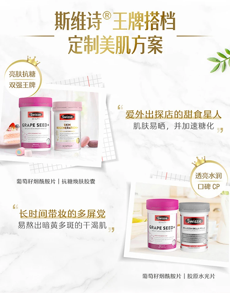 商品[国内直发] Swisse|swisse葡萄籽180片,价格¥138,第14张图片详细描述