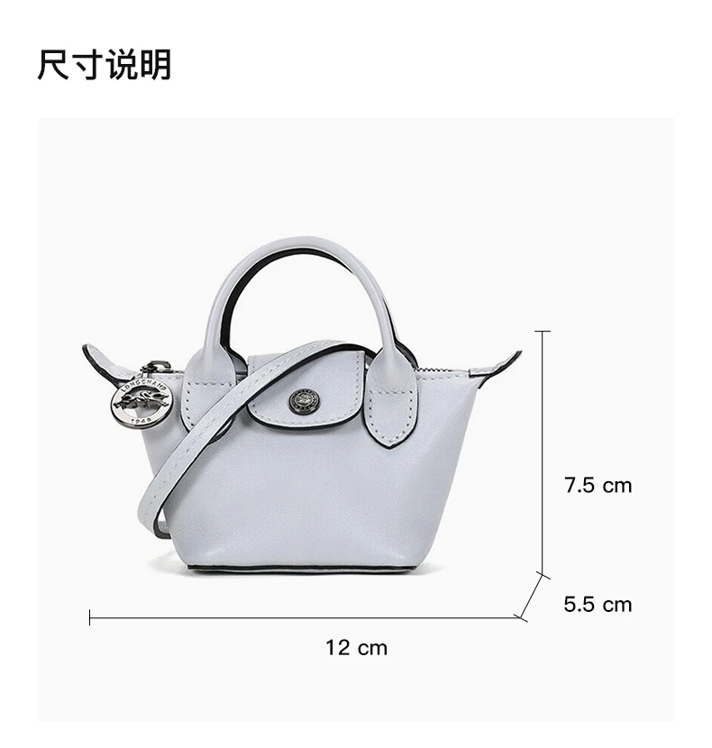 商品[国内直发] Longchamp|Longchamp 女士LE PLIAGE CUIR系列羊皮手拿包单肩斜挎包迷你款 10099757263,价格¥1634,第3张图片详细描述