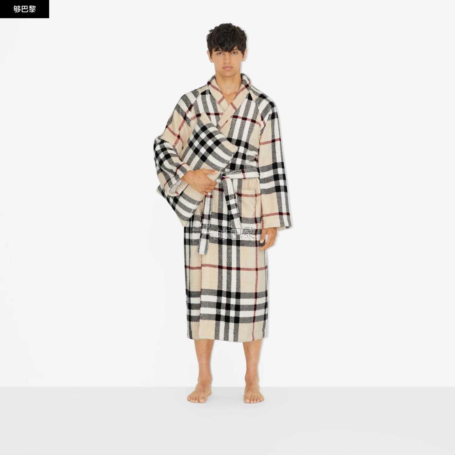 商品Burberry|包邮包税【预售7天发货】 BURBERRY 24春夏 女士 家居用品 格纹棉质靠枕 80742121,价格¥2269,第7张图片详细描述