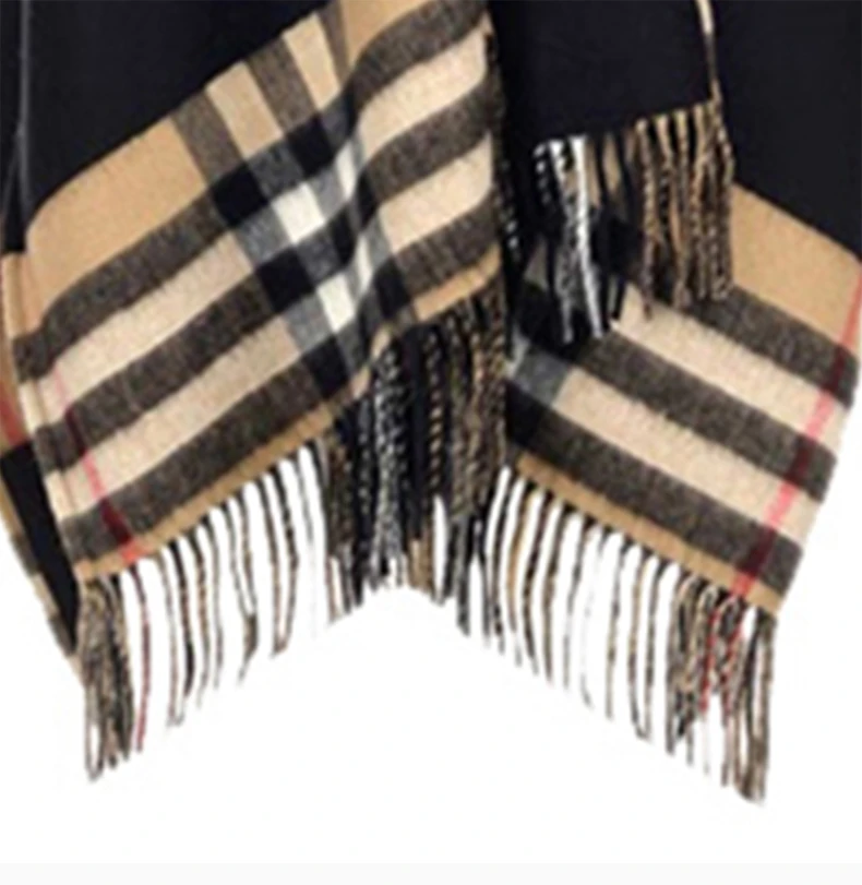 商品[国内直发] Burberry|BURBERRY 黑色男士围巾 8037423,价格¥7418,第7张图片详细描述