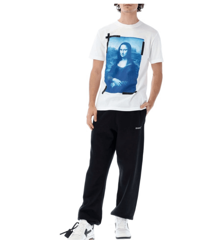 商品Off-White|男士黑色白色印花棉质短袖T恤 OMAA027C99JER006（澳门仓发货）,价格¥2385,第5张图片详细描述