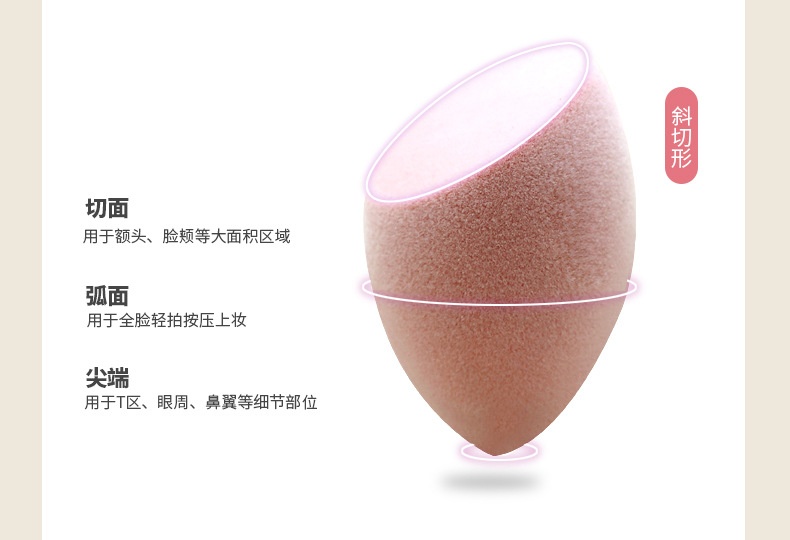 商品[国内直发] GLENVINTEN|格兰云顿干湿两用Q弹省粉植绒美妆蛋不掉毛不吃粉化妆工具,价格¥111,第8张图片详细描述