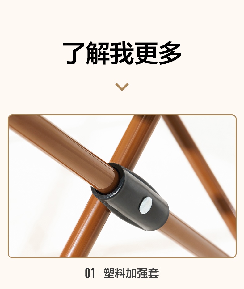 商品[国内直发] MobiGarden|Line Friends联名 活力布朗熊 便携折叠凳摆摊便携椅子YM,价格¥133,第25张图片详细描述