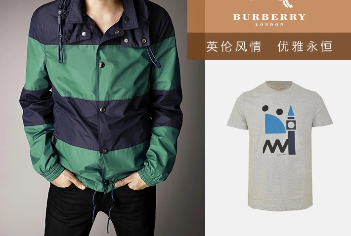 商品[国内直发] Burberry|BURBERRY 灰色男士T恤 3946249,价格¥1442,第20张图片详细描述