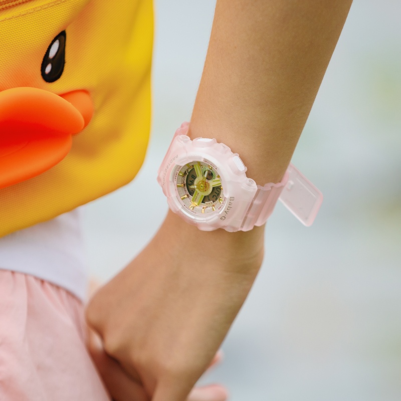 商品[国内直发] Casio|卡西欧baby-g夏日透明粉新款防水潮流女表,价格¥648,第3张图片详细描述