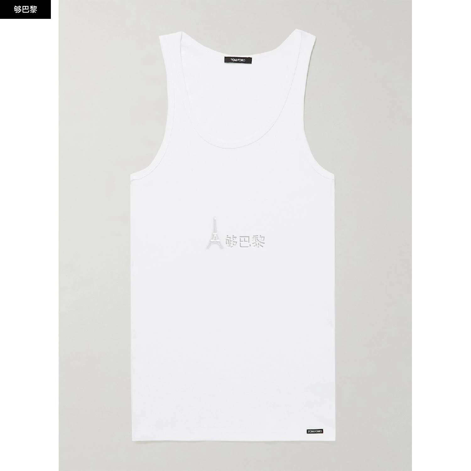 商品Tom Ford|包邮包税【预售7天发货】 TOM FORD 23秋冬 男士 背心 Ribbed Cotton and Modal-Blend Tank Top 13452677152210622 T4D10 121100 ,价格¥1362,第4张图片详细描述