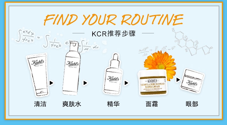 商品[国内直发] Kiehl's|科颜氏 金盏花精华爆水霜补水保湿滋润面霜 50ml 平衡水油 修护维稳,价格¥436,第7张图片详细描述