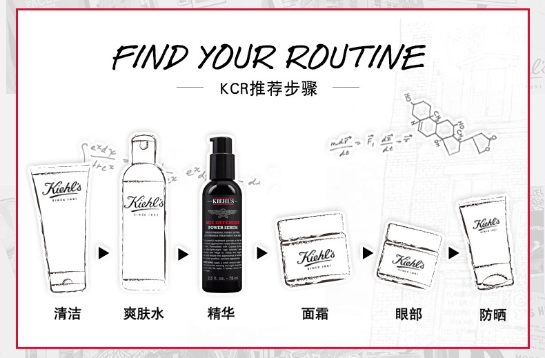 商品Kiehl's|科颜氏 男士淡纹紧实精华乳 抗老改善细纹修护 75ml,价格¥490,第8张图片详细描述