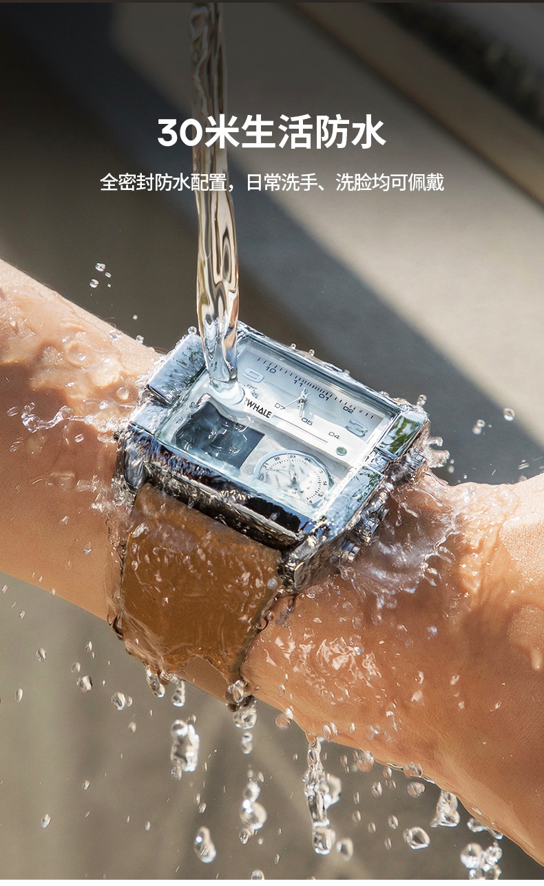 商品[国内直发] Mark Fairwhale|马克华菲多元艺术潮牌时尚运动大表盘电子表男士腕表,价格¥388,第3张图片详细描述
