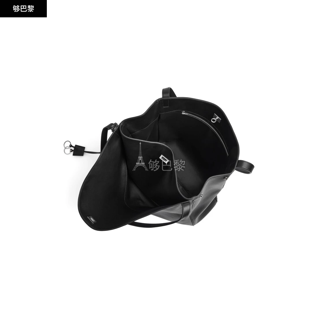 商品Balenciaga|【预售】 巴黎世家 25春夏 男士 单肩包 RODEO竖款托特包 8276642AA4U1000 ,价格¥31208,第3张图片详细描述