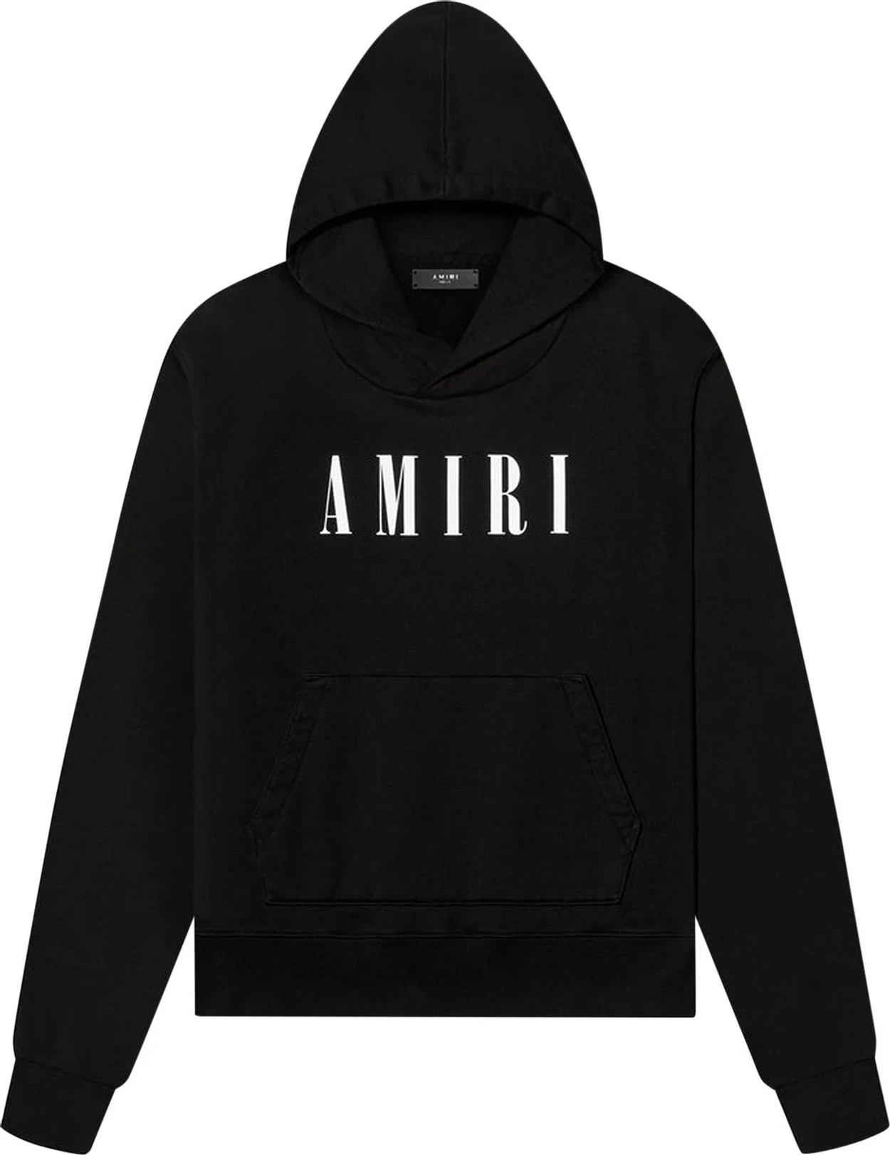 商品AMIRI|AMIRI 男士黑色棉质白色字母LOGO印花连帽卫衣 PXMJL002-001,价格¥3882,第1张图片详细描述