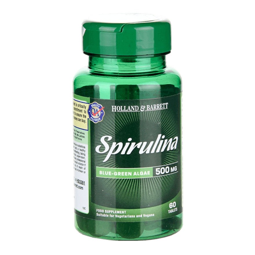 商品[国内直发] Holland Barrett|HOLLAND&BARRETT  排毒螺旋藻500毫克 60粒,价格¥288,第1张图片详细描述