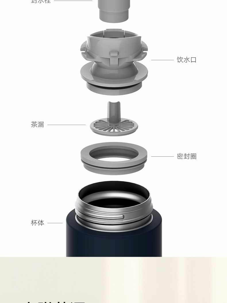 商品[国内直发] XIAOMI|小米米家保温杯弹盖版316批发男女学生便携保温杯304不锈钢水杯,价格¥186,第13张图片详细描述