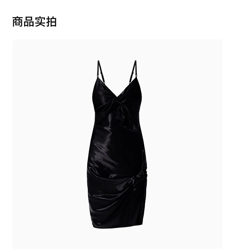 商品Alexander Wang|ALEXANDER WANG 黑色女士连衣裙 1WC2216377-001,价格¥3445,第3张图片详细描述