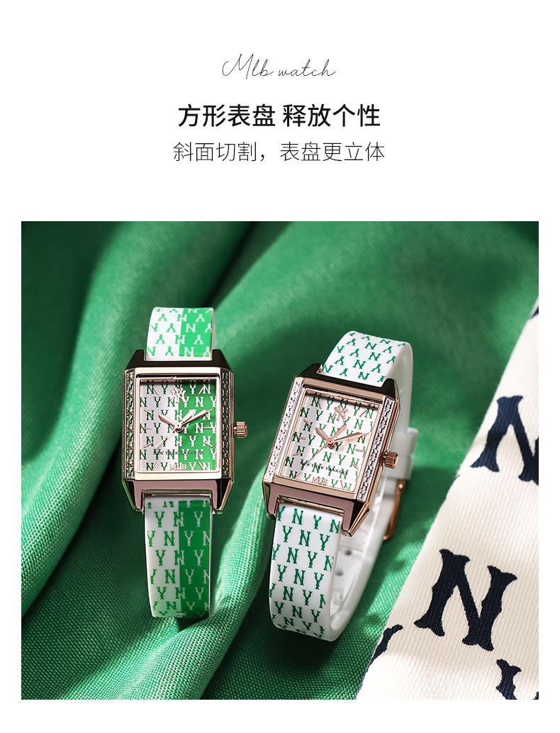 商品[国内直发] MLB|复古小方盘简约气小绿表学生欧美表女士小方表MLB-NY622,价格¥292,第5张图片详细描述