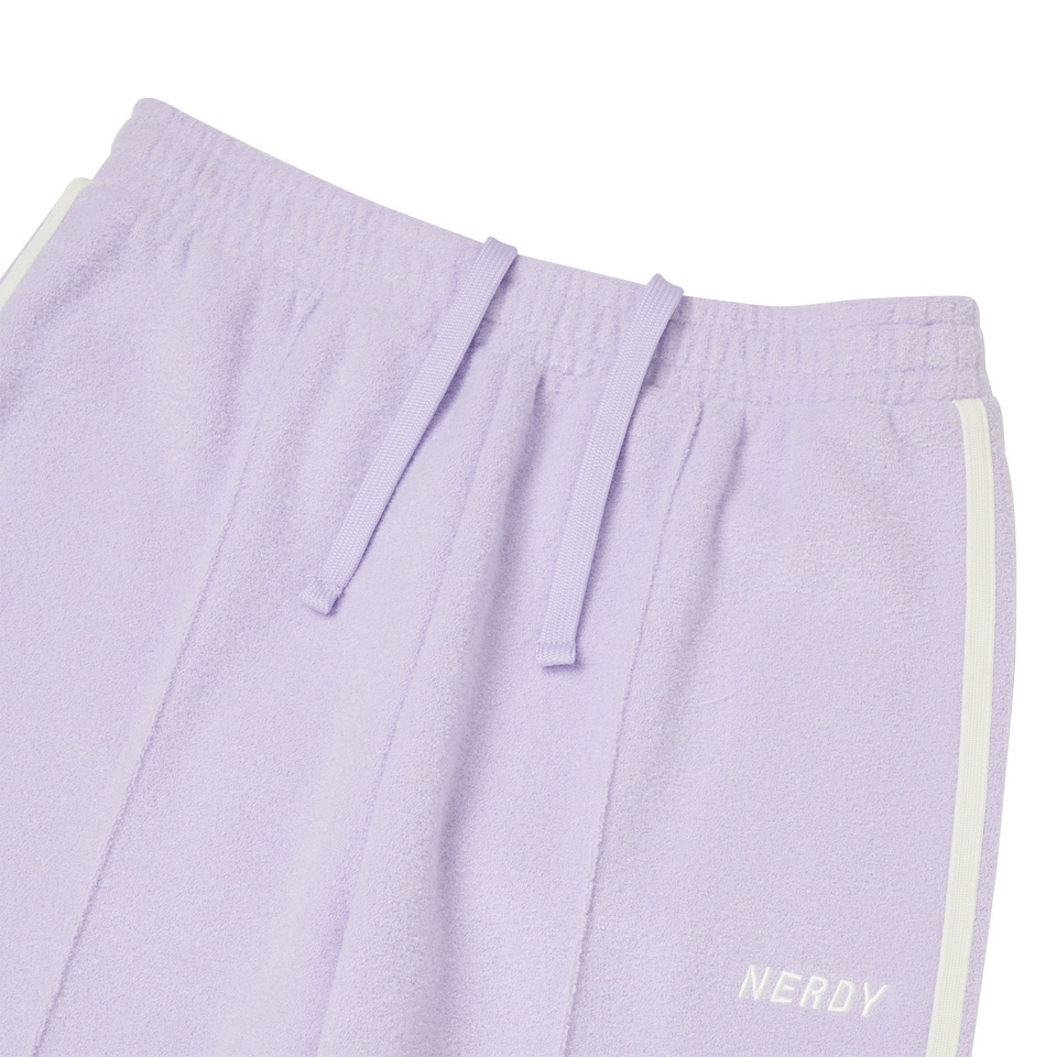 商品NERDY|【享贝家】NERDY 新款女款加绒宽松运动裤休闲裤 灰色\奶白色\紫色（预售款，10天发货）PNEF22KD2202,价格¥230,第14张图片详细描述
