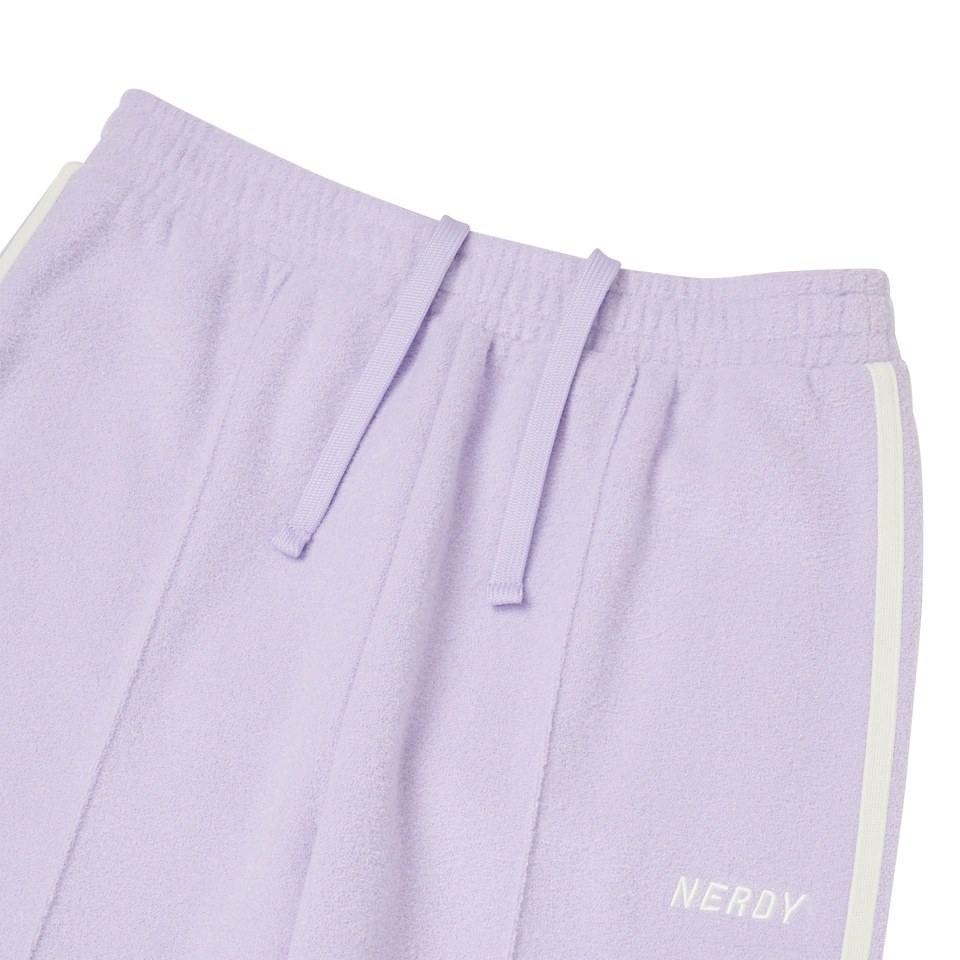 商品NERDY|【享贝家】NERDY 新款女款加绒宽松运动裤休闲裤 灰色\奶白色\紫色（预售款，10天发货）PNEF22KD2202,价格¥238,第12张图片详细描述