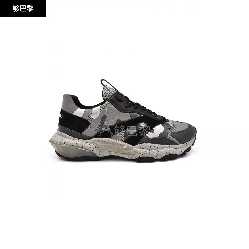 商品Valentino|【特惠6.6折】【预售】 男士 休闲运动鞋 Bounce Camouflage sneakers 3315 RY2S0B05SJH 31L ,价格¥4482,第2张图片详细描述