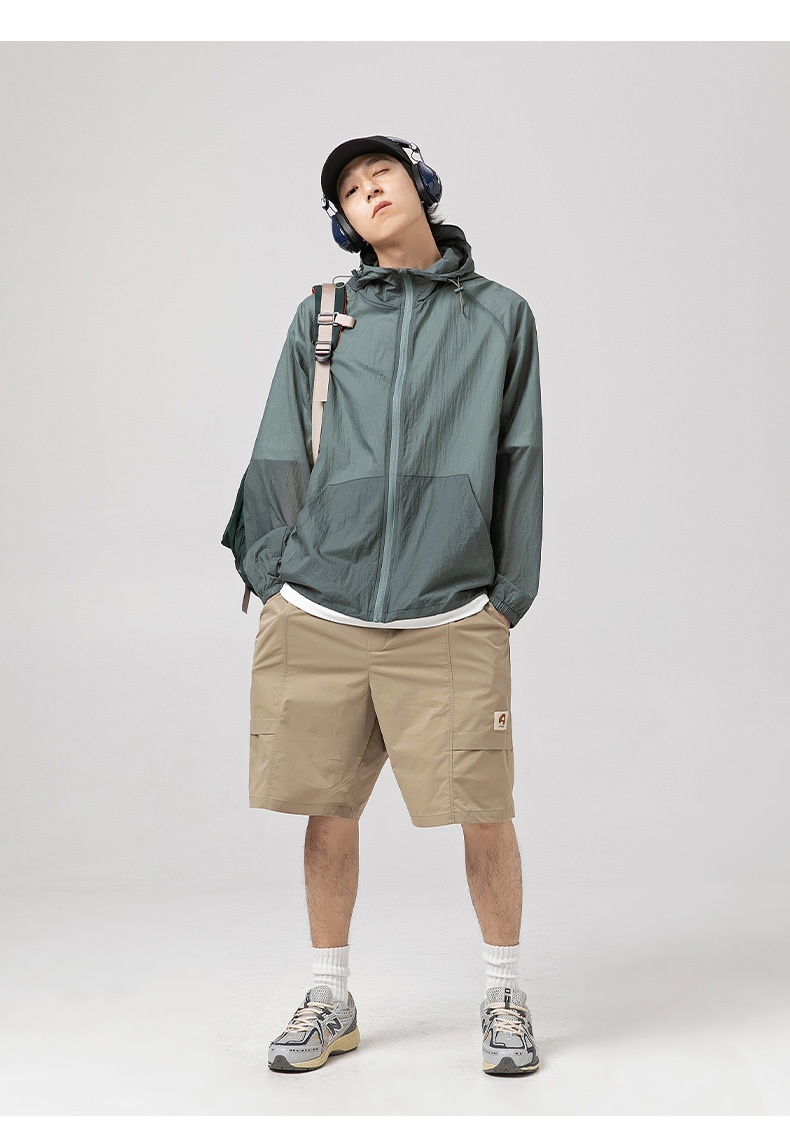 商品[国内直发] GLENVINTEN|UPF50+户外帽檐防晒衣男女夏新款宽松薄款透气防紫外线防晒服外套,价格¥223,第27张图片详细描述