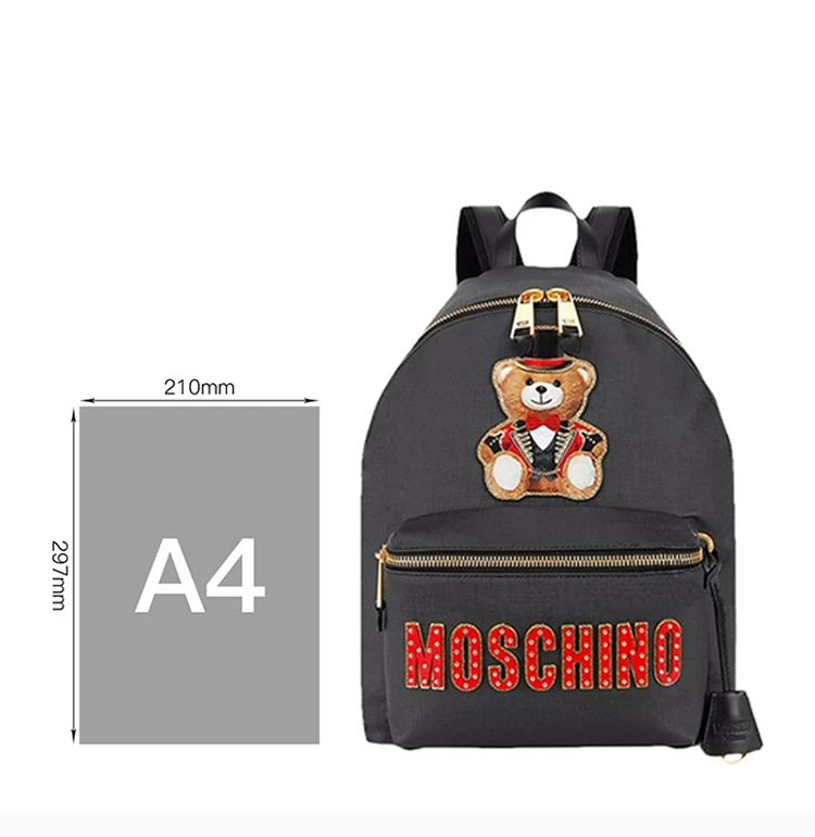 商品Moschino|MOSCHINO 黑色女士双肩包 7A7632-8210-1555-191,价格¥3476,第3张图片详细描述