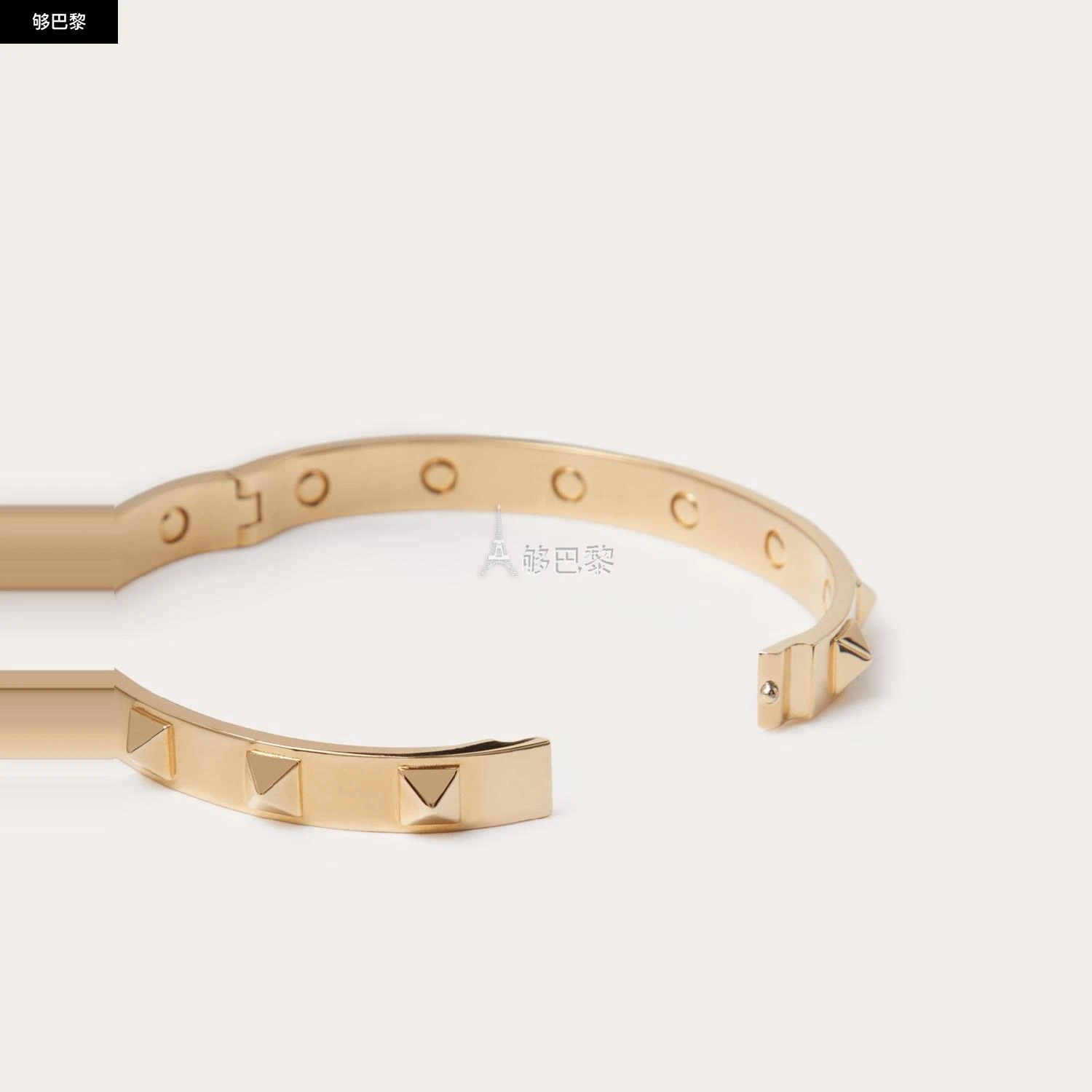 商品Valentino|【预售】 华伦天奴 25春夏 男士 手链 BRACELET RIGIDE ROCKSTUD EN MÉTAL 4Y2J0P56MET_CS4 ,价格¥4246,第6张图片详细描述