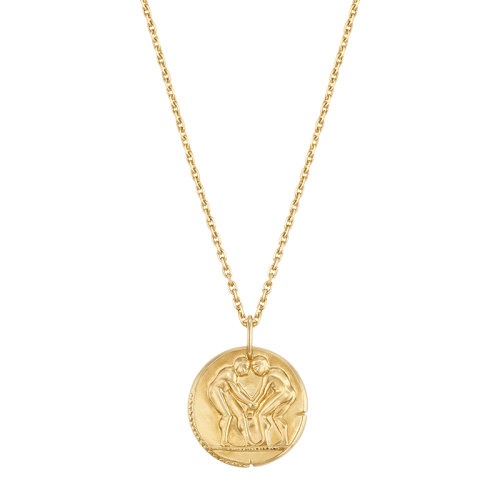 商品Van Cleef & Arpels| Van Cleef & Arpels/梵克雅宝 新款Zodiaque十二星座系列 18K金黄金Geminorum双子座徽章圆形吊坠VCARP7SV00,价格¥20307,第5张图片详细描述