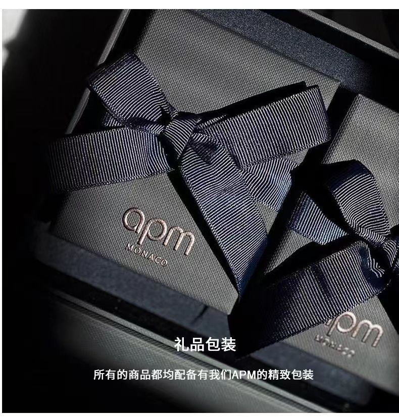 商品[国内直发] apm Monaco|apm MONACO APM MONACO 三流星六芒星耳环女生银时尚轻奢高级设计耳钉女耳饰AE13083OX X009,价格¥776,第6张图片详细描述