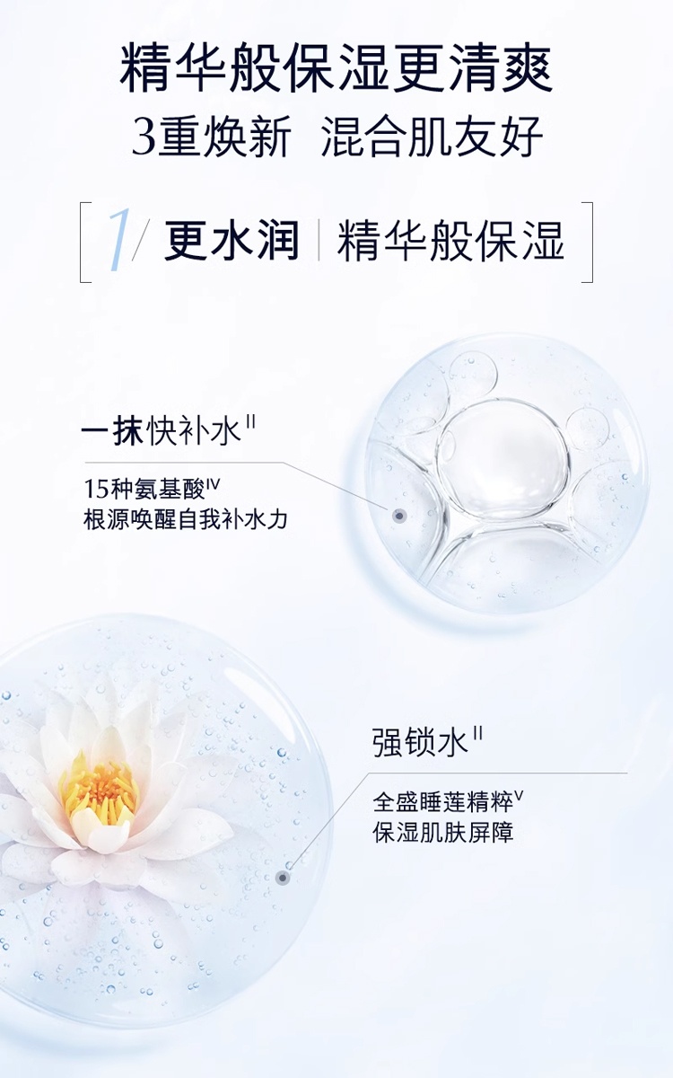 商品Estée Lauder|雅诗兰黛 蓝水补水滋润保湿控油温和爽肤水化妆水400ml,价格¥282,第7张图片详细描述