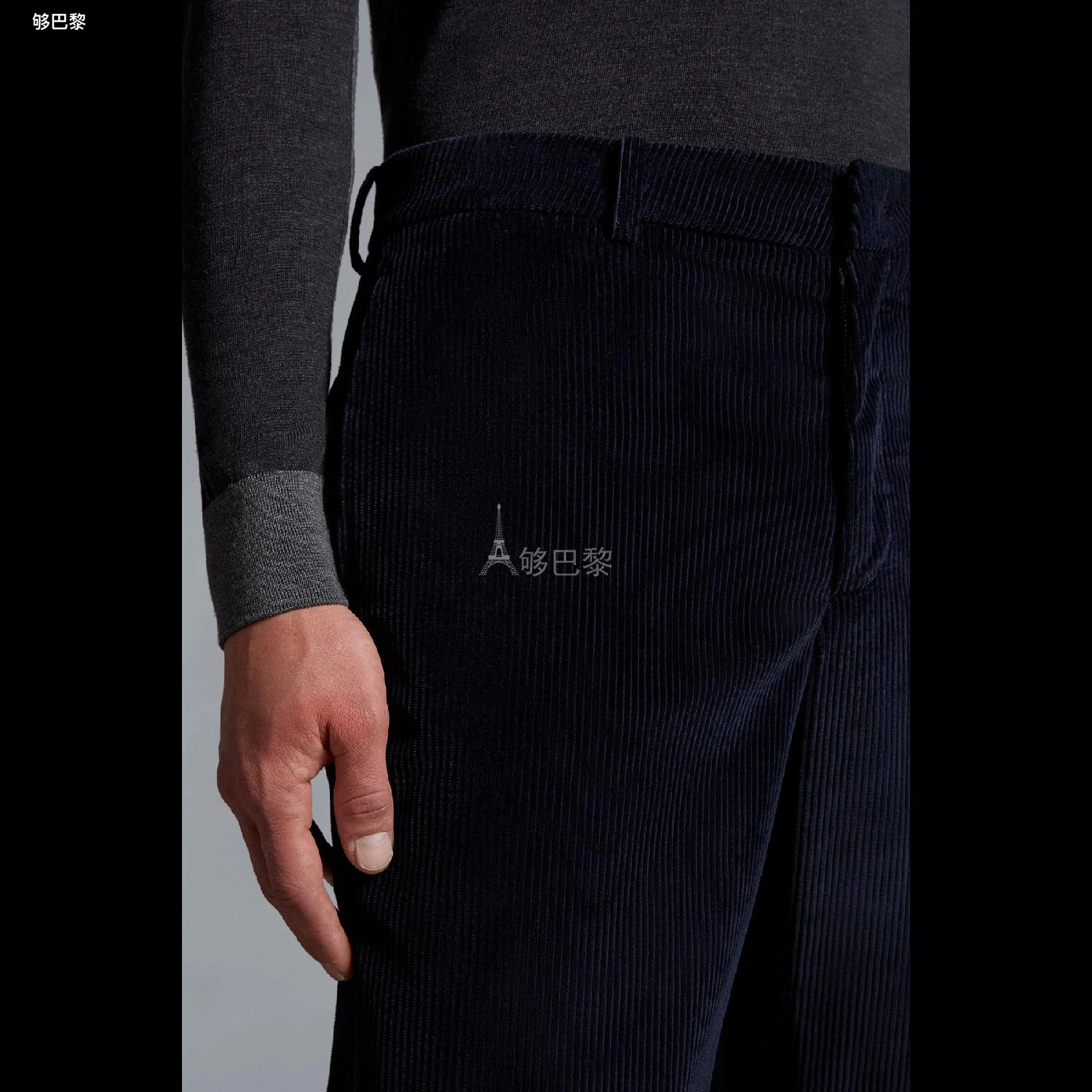 商品Moncler|【预售】 MONCLER盟可睐 24秋冬 男士 休闲裤 Corduroy Trousers I20912A00037549UU779,价格¥4227,第3张图片详细描述