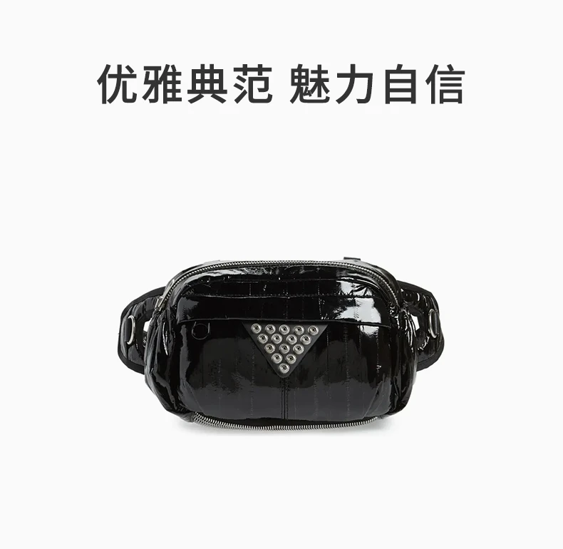 商品Alexander Wang|ALEXANDER WANG 黑色女士腰包 2038P0602E-001,价格¥4467,第2张图片详细描述