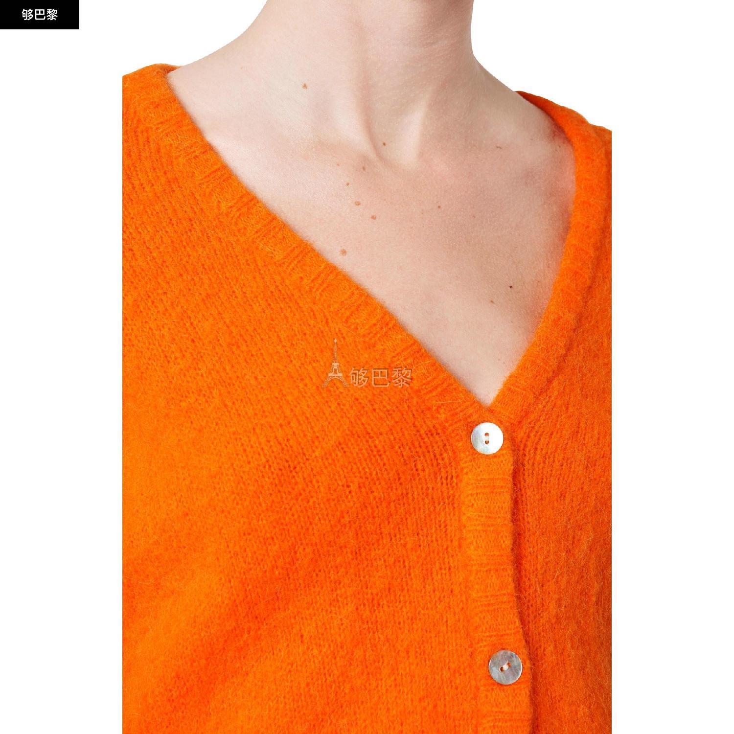 商品American Vintage|【特惠9.0折】包邮包税【预售7天发货】 AMERICAN VINTAGE 23秋冬 女士 针织衫 East 背心 AMV4G69POR1,价格¥1800,第6张图片详细描述