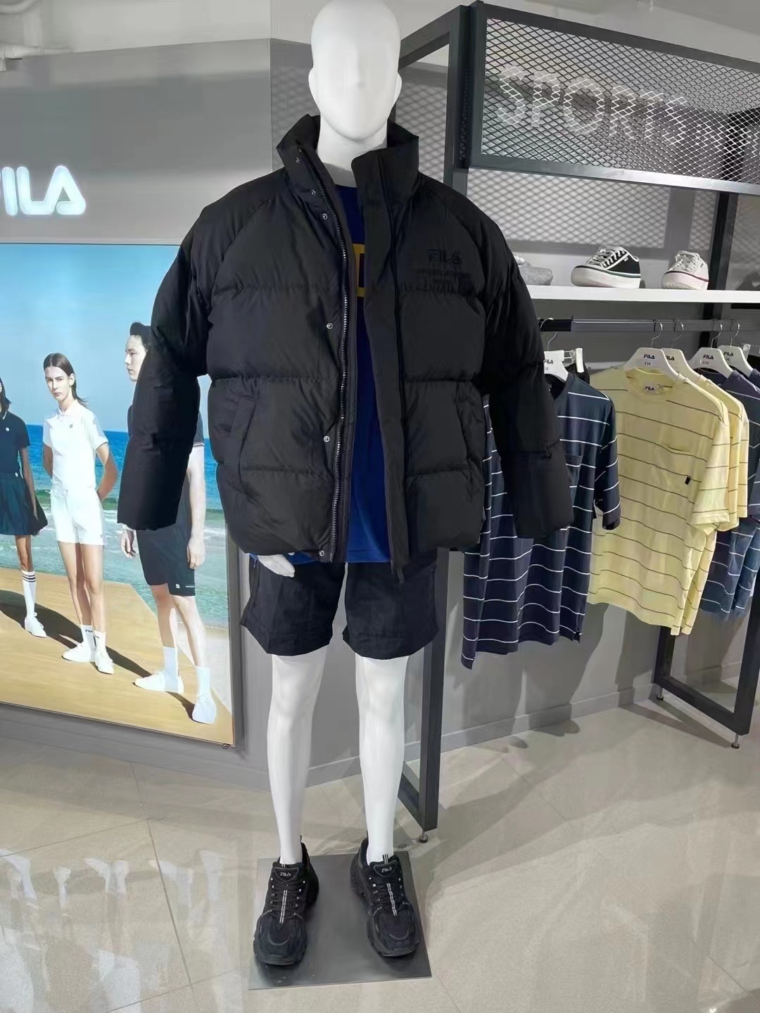 商品Fila|【享贝家】斐乐羽绒服短款  黑色 FS2DJD4101X-BLK,价格¥552,第2张图片详细描述